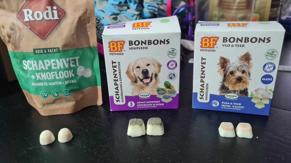 Schapenvet bonbons voor (kleine) honden