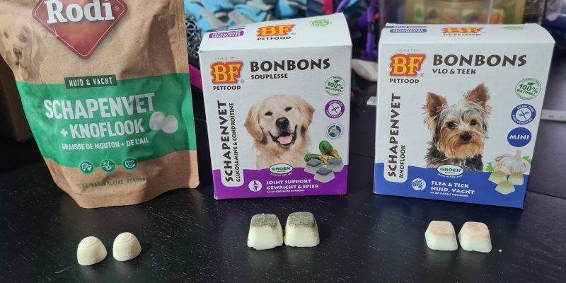 Schapenvet bonbons voor (kleine) honden
